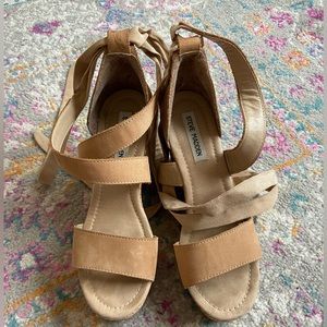 Steve Madden tie up wedges